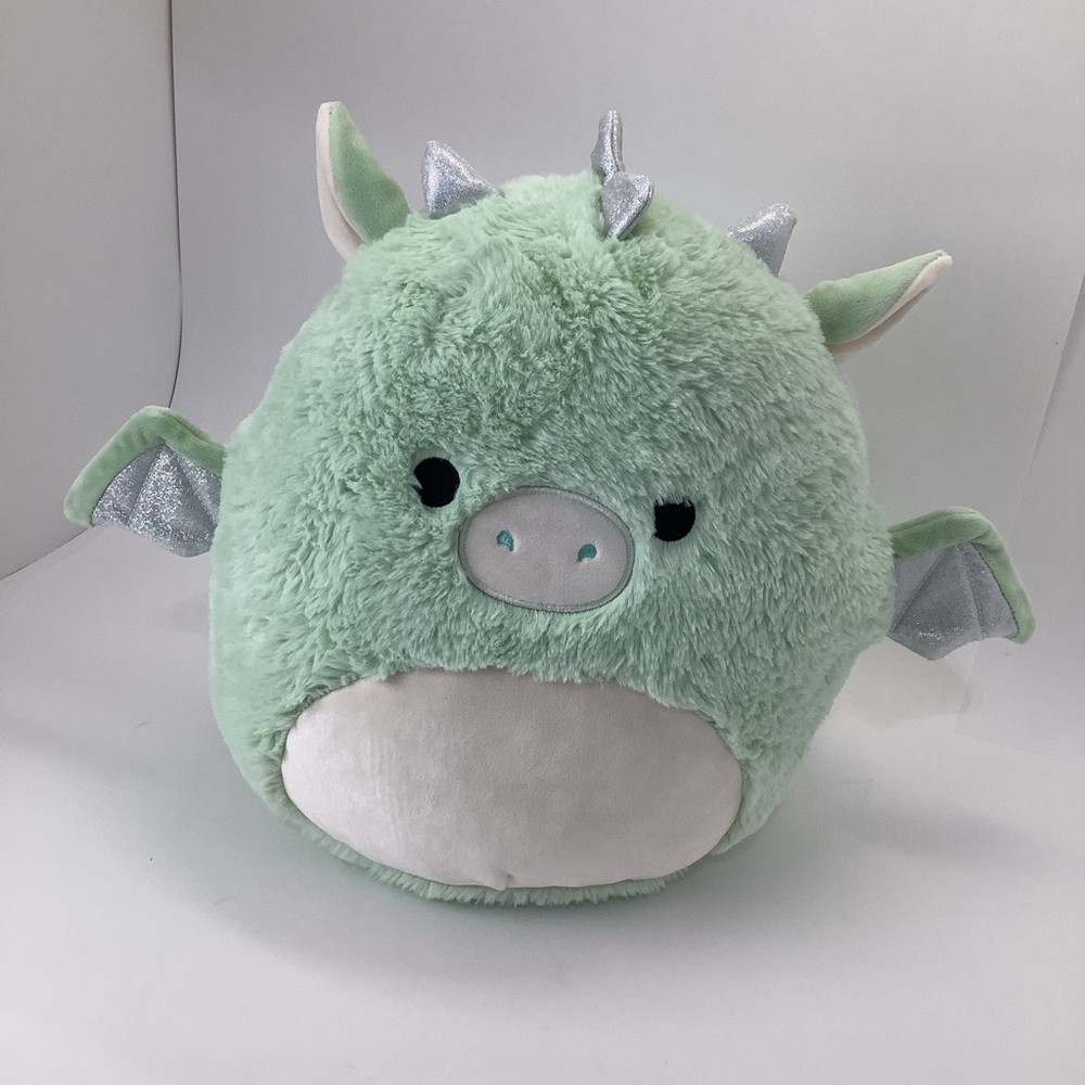 Squishmallows Fuzzamallow Drew Dragon 14" plush toy